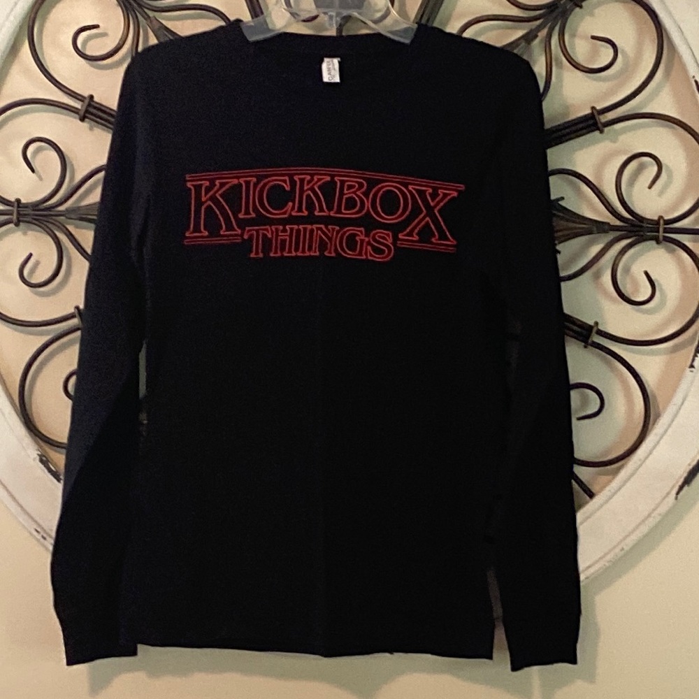 Kickboxing shirt Funny ILKB Tee “Kickbox Things” Long Sleeve